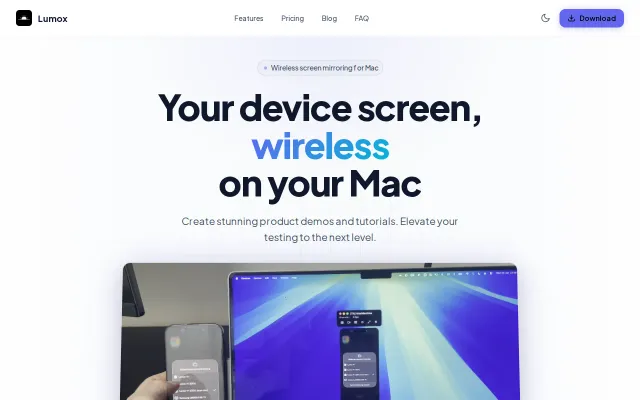 Lumox – Wirelessly mirror multiple iPhones on Mac – Ditching QuickTime
