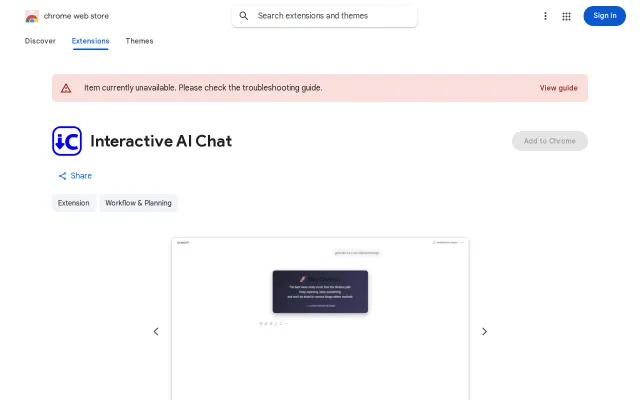 Interactive and Stylized AI Chat