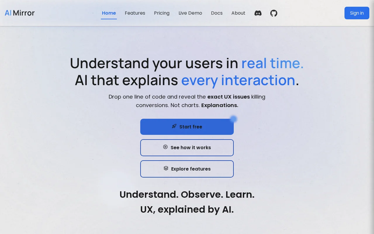 AI-Mirror - Self-optimising ranking engine for modern web applications.