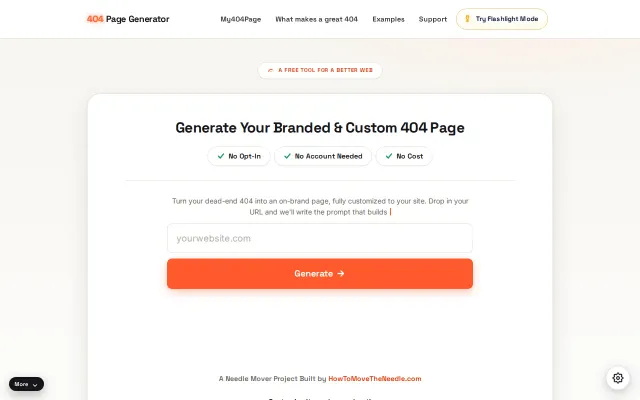 404 Page Generator