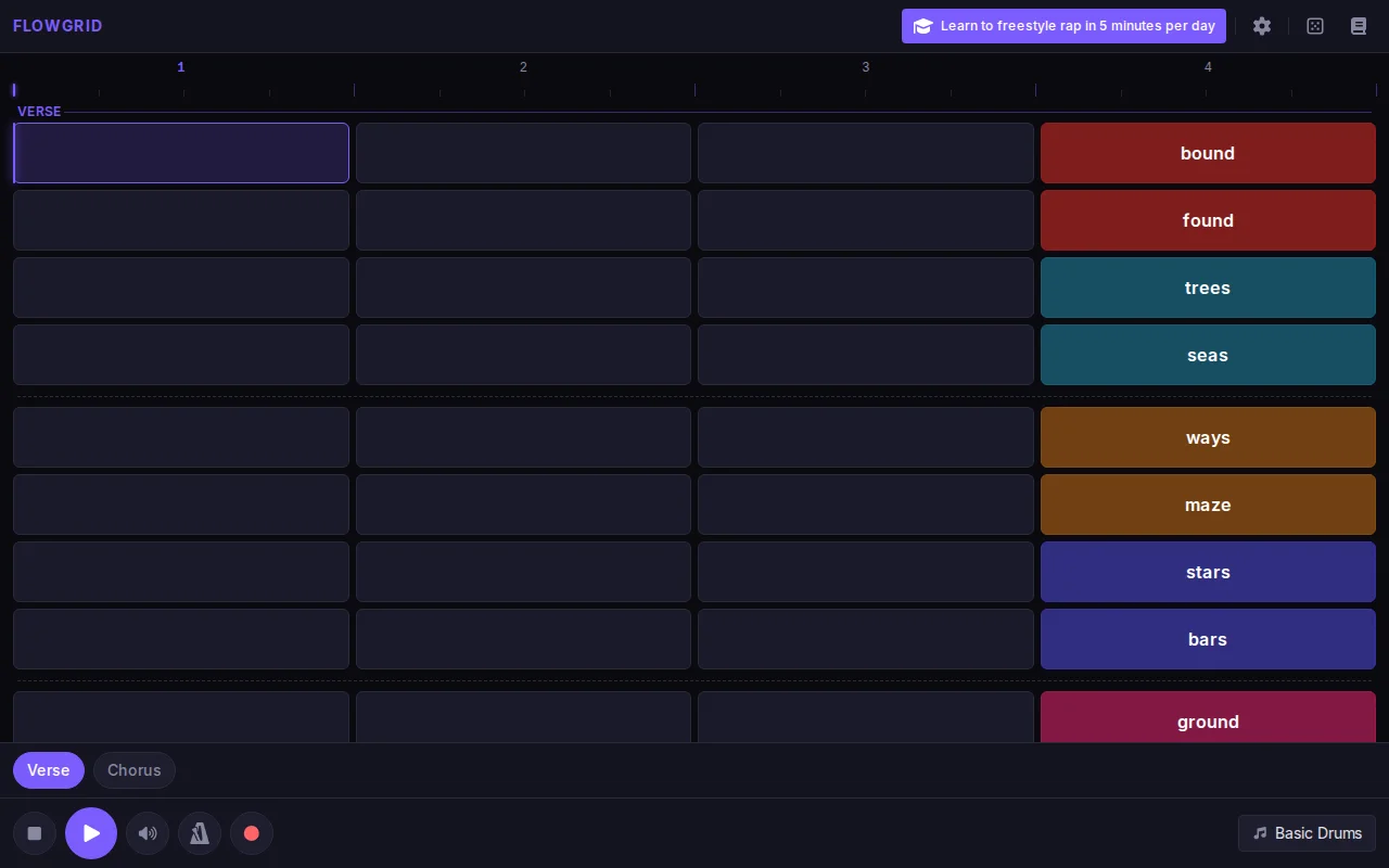 Learn to freestyle rap in 5 minutes per day by playing this game