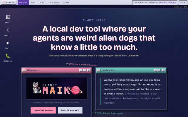 I turned my dev stack into an alien planet ruled by my dog