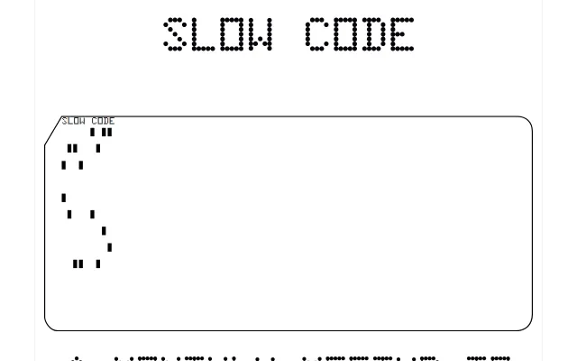 Slow Code, a monthly meetup to practice coding by hand