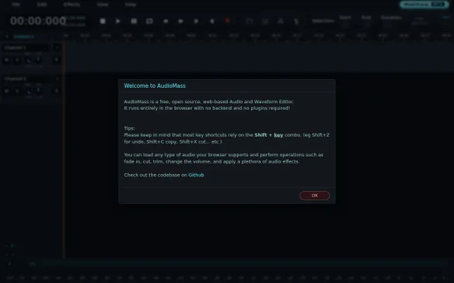 Audiomass – a free, open-source multitrack audio editor for the web