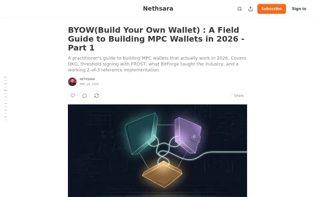 Show HN : Building Production MPC Wallets: Architecture, Solana Implementation