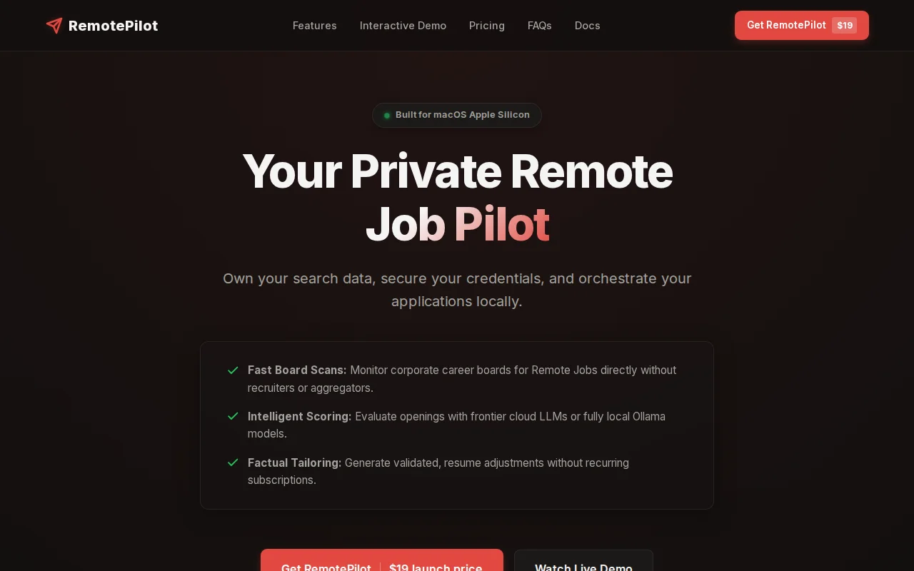RemotePilot: Track Remote Opportunities