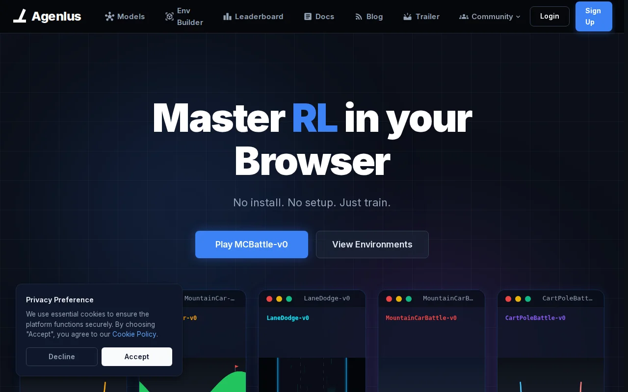 Run RL agents in the browser with WebGPU