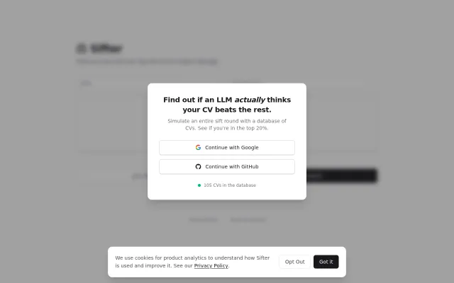 Sifter – Does your CV *actually* stand out to LLMs?