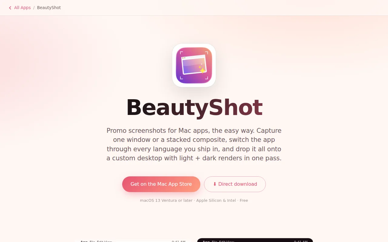 Speed up taking macOS promo screenshots