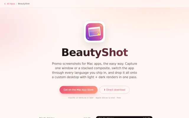 Speed up taking macOS promo screenshots