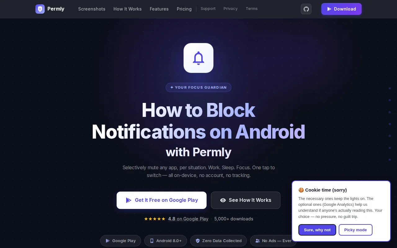 Privacy-first notification blocker for Android ad-free