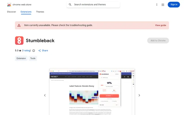 Stumbleback – StumbleUpon for the bookmarks you've been hoarding