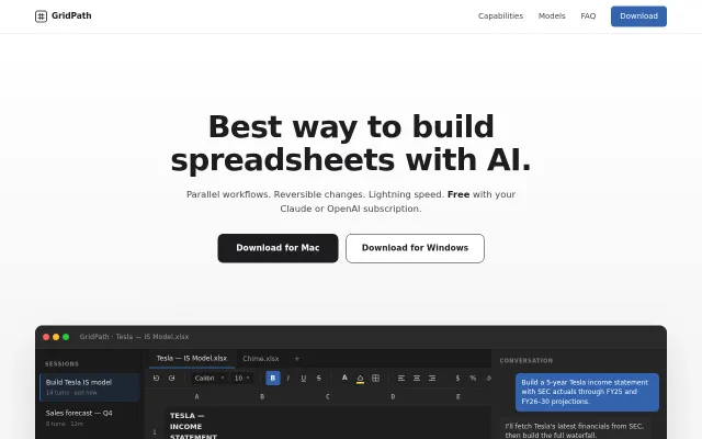 GridPath – Cursor for Spreadsheets (Tauri, Rust)