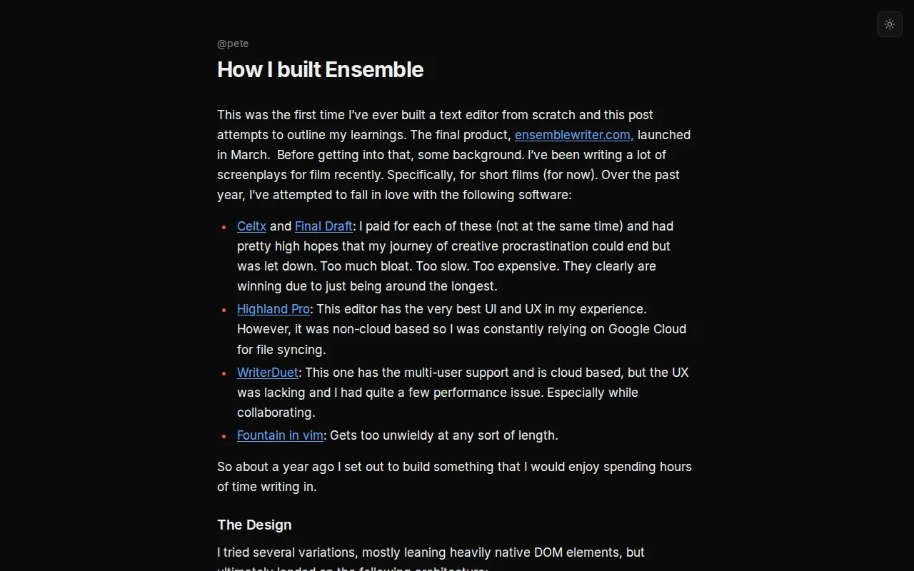 I Built Ensemble