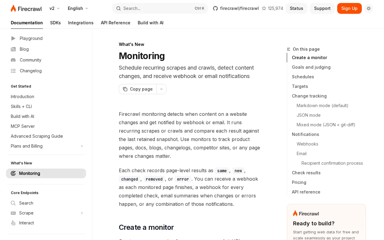 Get a webhook the moment a webpage changes