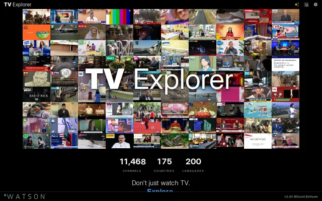TV Explorer. Adding advanced UI to free online TV