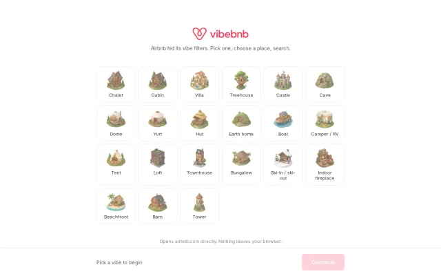 I brought back Airbnb categories