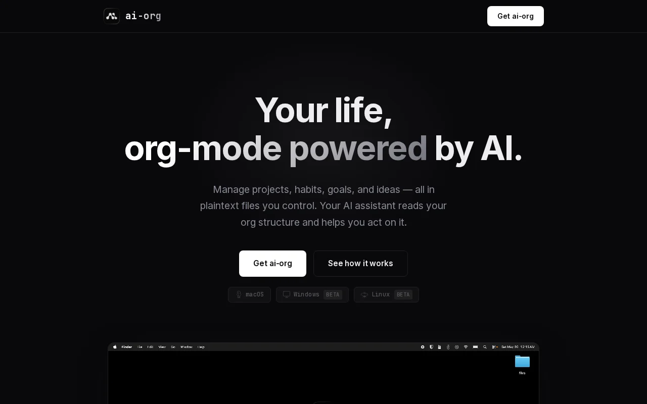 AI-org – org-mode powered by AI