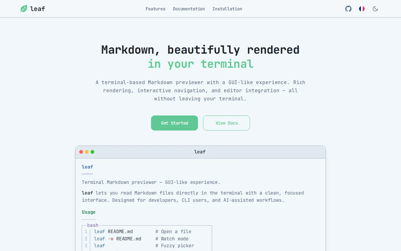 leaf – one month later: website, releases and lots of improvements