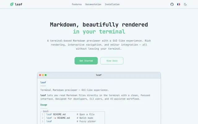 leaf – one month later: website, releases and lots of improvements