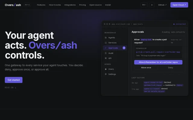 Overslash – an auth gateway for AI Agents