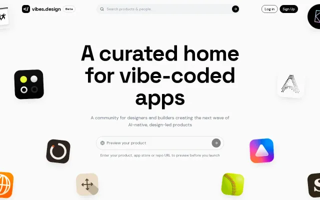 Vibes.design – Show HN: Vibes.design – Launch AI Apps with Vibe-Coding