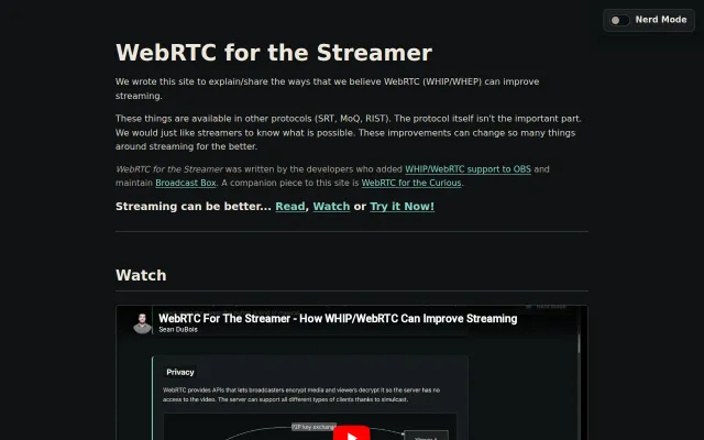webrtcforthestreamer.com – How WHIP makes streaming more connected