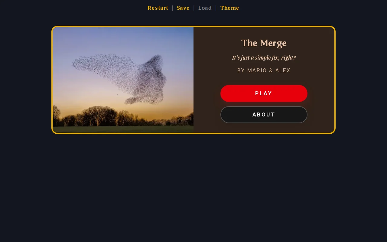 An interactive fiction game about PR reviews, AI agents, team dynamics