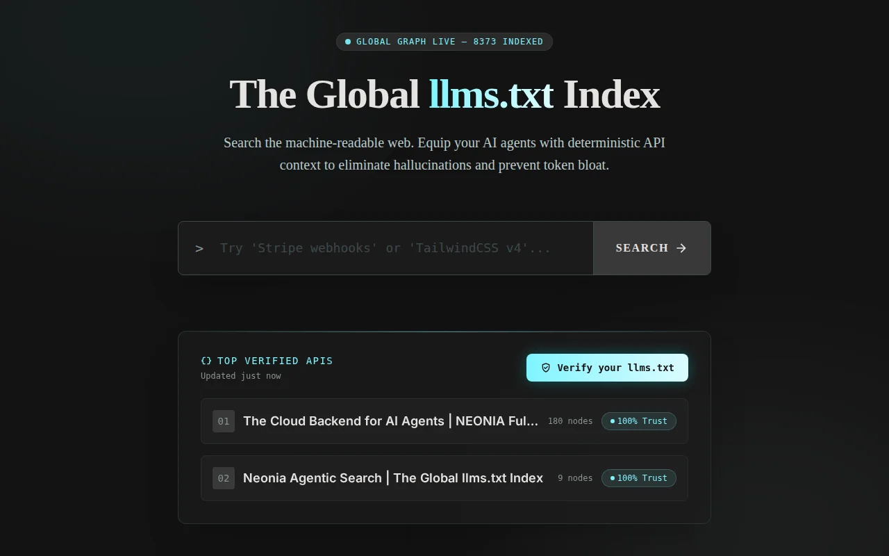 The Global Llms.txt Index