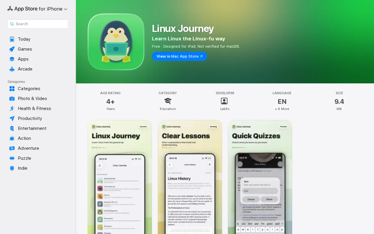 Linux Journey for iOS