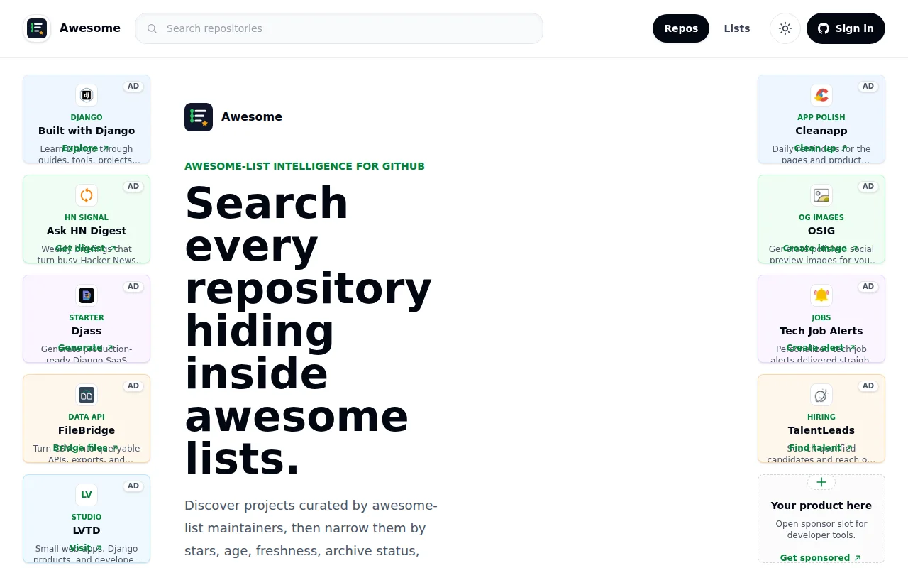 I built a tool that add advanced searching to GitHub's Lists