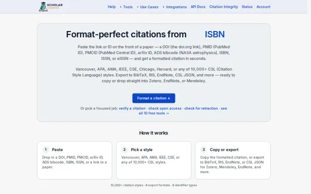 Scholar Sidekick – citation verifier for the "real DOI, wrong paper"