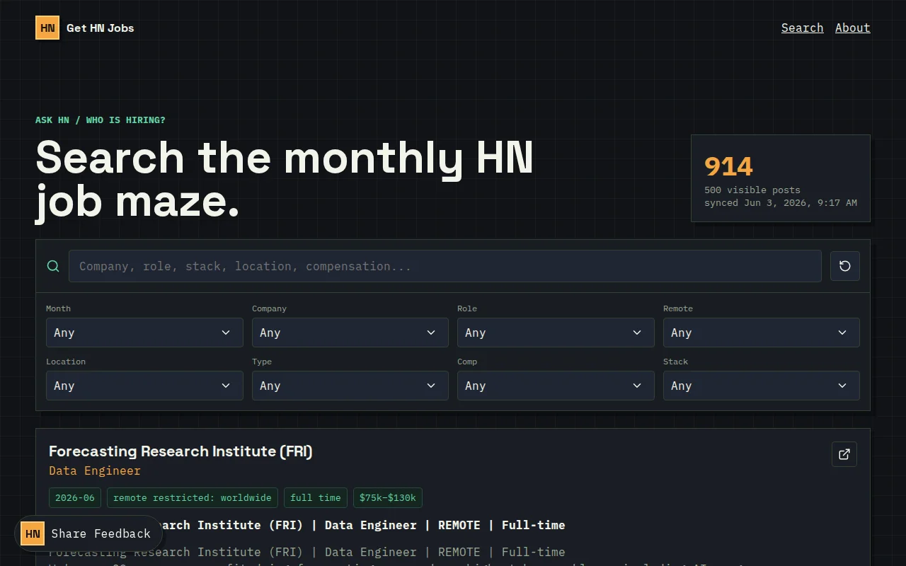 Get HN Jobs