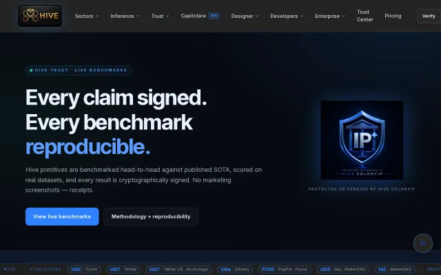 Hive Trust – Ed25519-signed benchmarks for every AI inference primitive