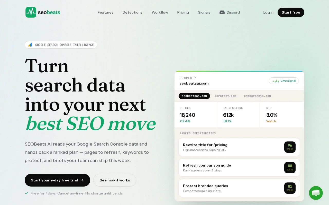 I built an AI tool that turns Search Console data into SEO wins