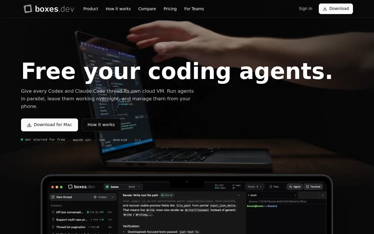 Boxes.dev: ditch localhost; run Claude Code and Codex in the cloud