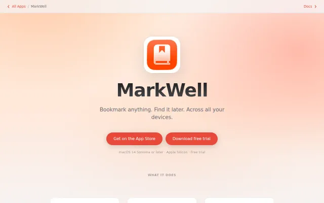 A simpl bookmark manager for Mac and iOS