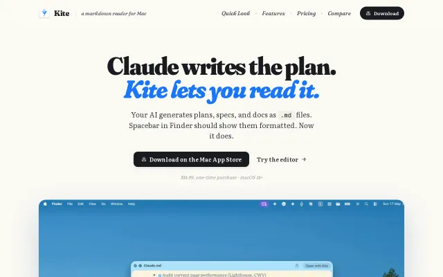 Markdown Editor and Reader for Mac