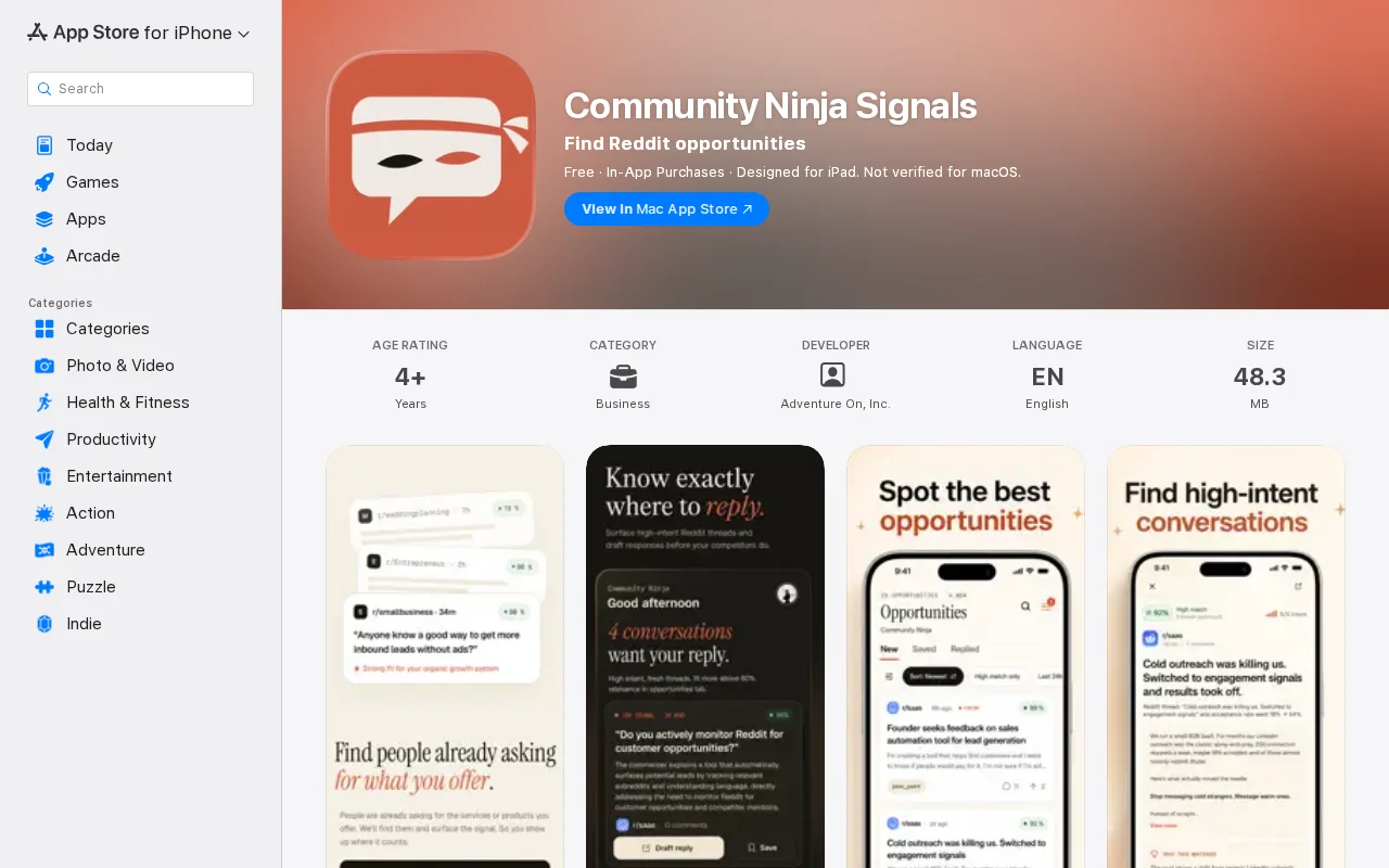 Find conversations happening for your product or business
