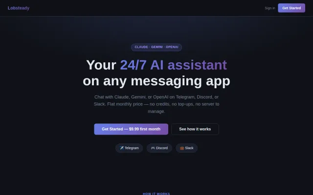 Claude Code on Slack/Discord/Telegram for flat $20/mo – no API bills