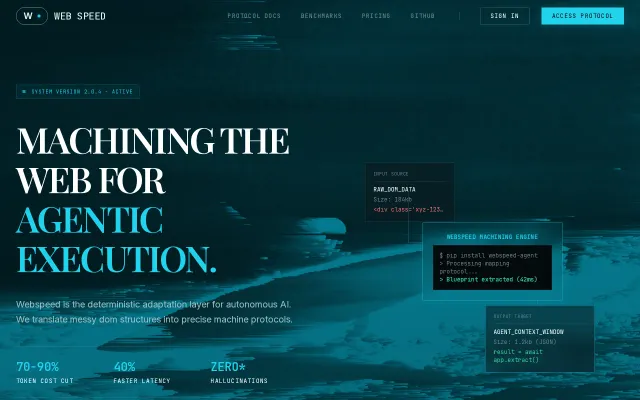 Web Speed – A shared web-map registry for AI agents (MCP, open source)
