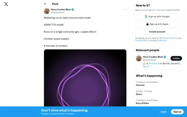 Vui – open-source voice mode