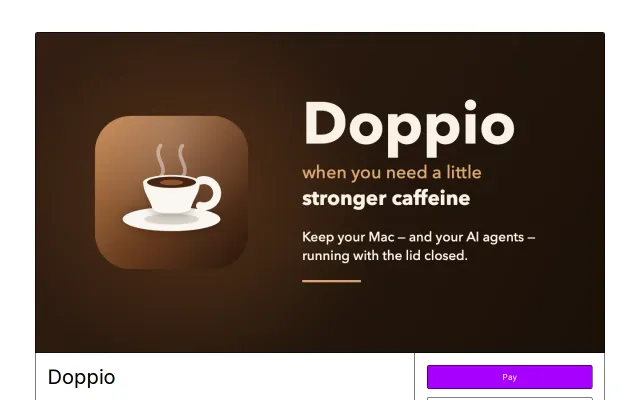 My little Mac applet that keeps your agents going with your lid closed