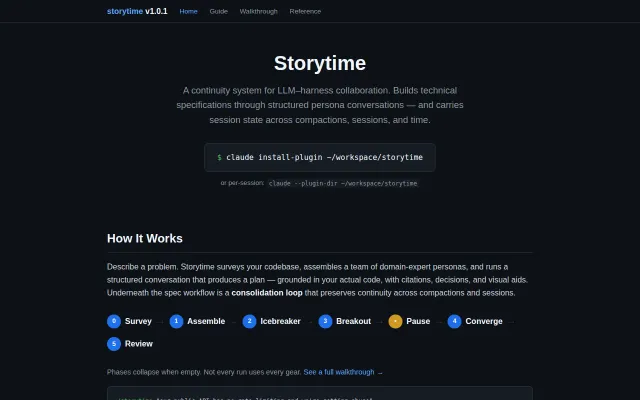 Storytime – Continuity for Claude Code (and other ideas)