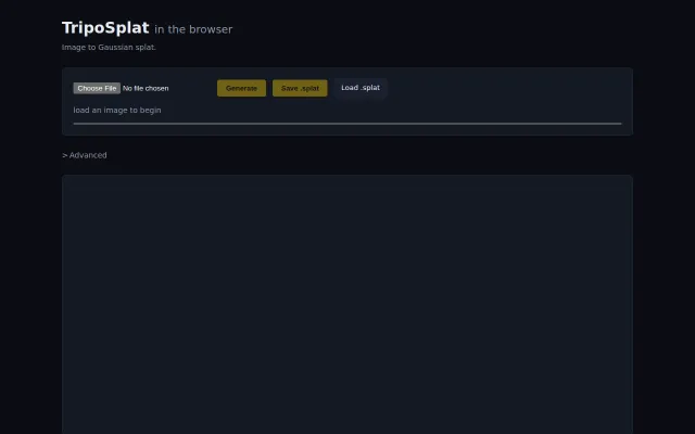 TripoSplat Running in the Browser