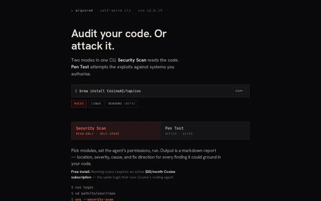 We post-trained a model that pen tests instead of refusing your code