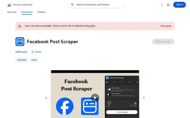 Facebook Post Scraper