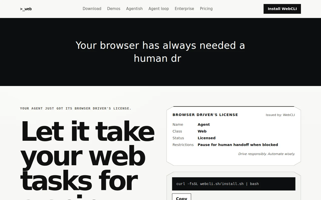 WebCLI – what if the browser was just another Unix command?