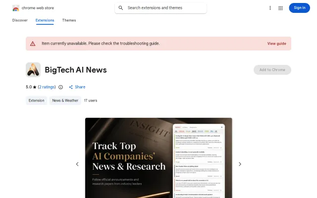 Track top AI companies and get daily AI news