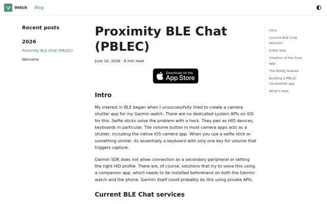 Proximity BLE Chat – connectionless chat using BLE advertisements